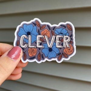 Clever Sticker | Wizarding School Sticker | Magic Sticker | School House Sticker | Sticker for Waterbottle | Kindle Sticker | Potter Sticker
