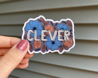 Clever Sticker | Wizarding School Sticker | Magic Sticker | School House Sticker | Sticker for Waterbottle | Kindle Sticker | Potter Sticker