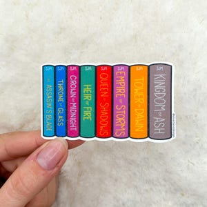 Glass Books Sticker | Throne Books Sticker | Kindle Sticker | Water bottle Sticker | Laptop Sticker | SJM Books Sticker | Maas Books Sticker