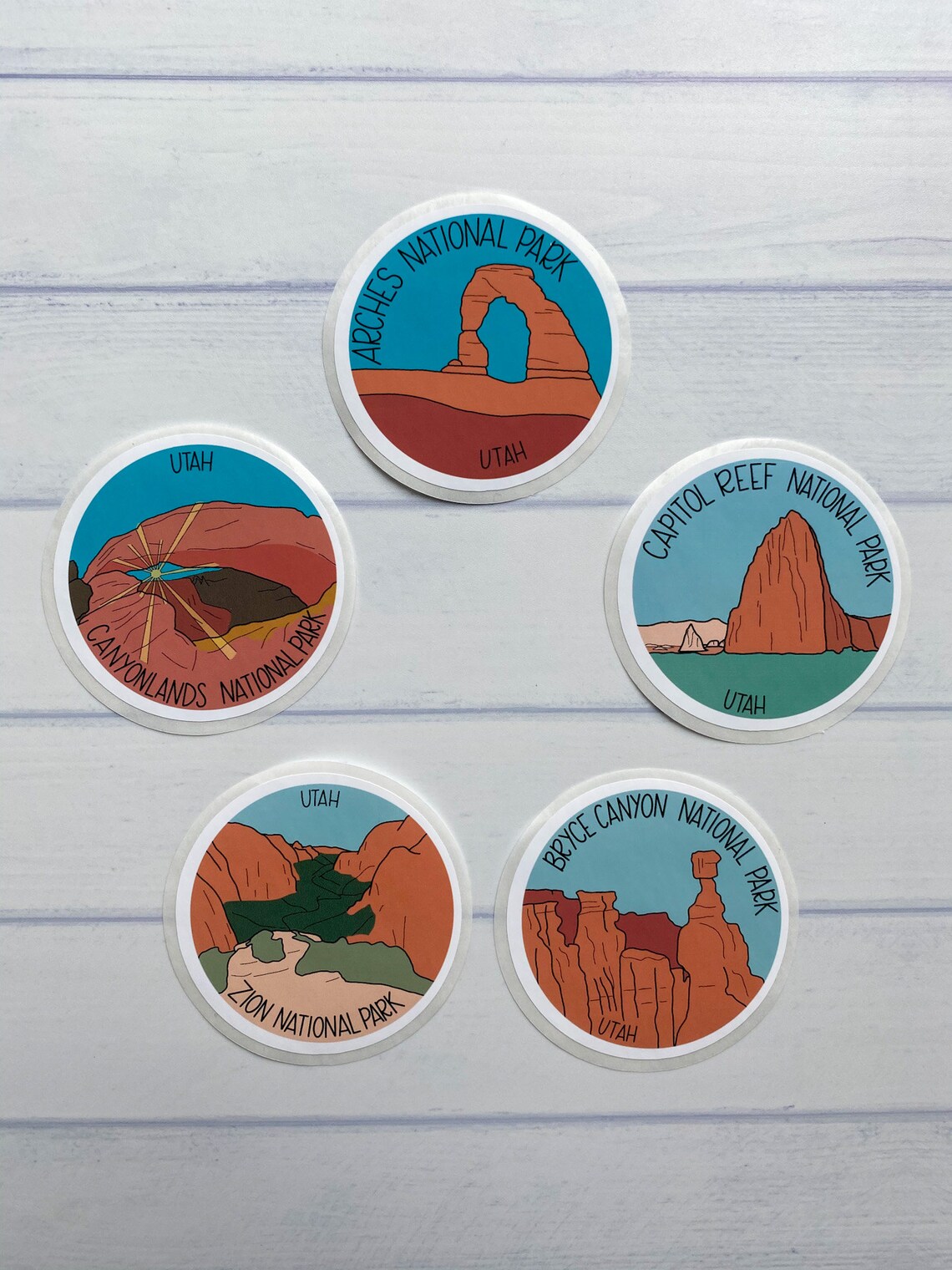 Zion National Park Sticker Stickers for Hydroflask Etsy UK
