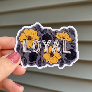 Loyal Sticker | Wizard Sticker | Magic Sticker | Wizarding School House Sticker | Stickers for Waterbottle | Kindle Sticker | Potter Sticker