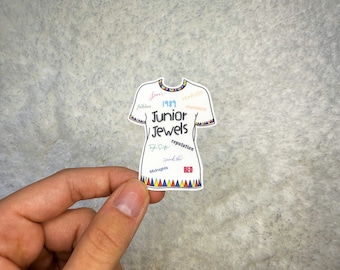Junior Jewels Sticker | Swift Sticker | Eras Sticker | Vinyl Sticker | Sticker for WaterBottle | Sticker for Laptop | Kindle Sticker