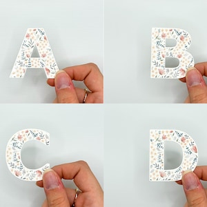 Adesivos de letras do alfabeto | Adesivo de alfabeto | Adesivos para garrafa de água | Adesivos para laptop | Adesivos estéticos | Adesivo Kindle
