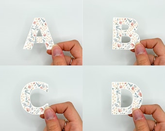 Pegatinas de letras del alfabeto / Pegatinas del alfabeto / Pegatinas para botellas de agua / Pegatinas para portátiles / Pegatinas estéticas / Pegatinas para Kindle