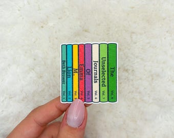 Pegatina de Emma Lion / Pegatina de diario / Pegatina de Kindle / Pegatina de botella de agua / Pegatina de portátil / Pegatina de libros de ficción histórica / Sin seleccionar
