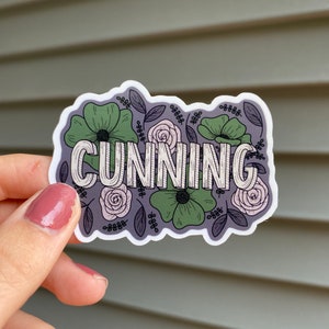 Cunning Sticker | Wizard Sticker | Magic Sticker | Wizarding School House Sticker | Waterbottle Sticker | Kindle Sticker | Potter Sticker