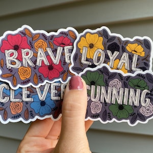 Wizard School House Sticker Bundle | Wizard Sticker | Waterbottle Sticker | Kindle Sticker | Sticker Pack | Magic Sticker | Potter Sticker