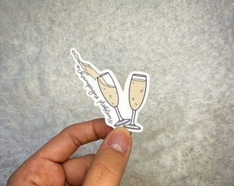 Champagne Problems Sticker | Swift Sticker | Era Sticker | Vinyl Sticker | Sticker for WaterBottle | Sticker for Laptop | Kindle Sticker