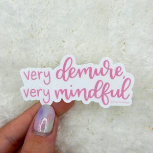 Very Demure Sticker | Very Mindful Sticker | Tiktok Sticker | Stickers ...