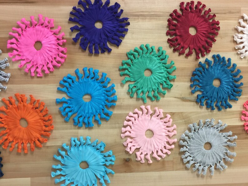 Hair Ties Knotted Ribbon Nocrease Nosnag Bulk Loose Elastic Etsy