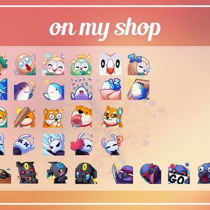 12x Premade cute vanilla lop rabbit sub bit emotes Twitch & Discord pack P2U image 6