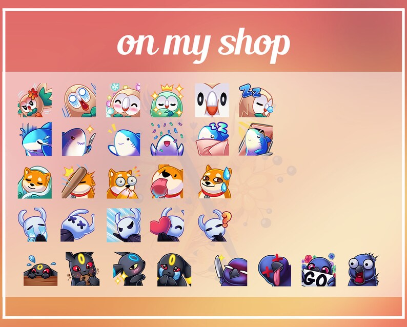 12x Premade cute vanilla lop rabbit sub bit emotes Twitch & Discord pack P2U image 6