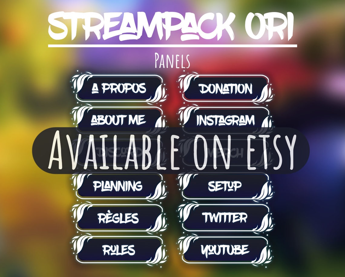Premade Streampack ORI Animated Loading Screne Overlays and - Etsy