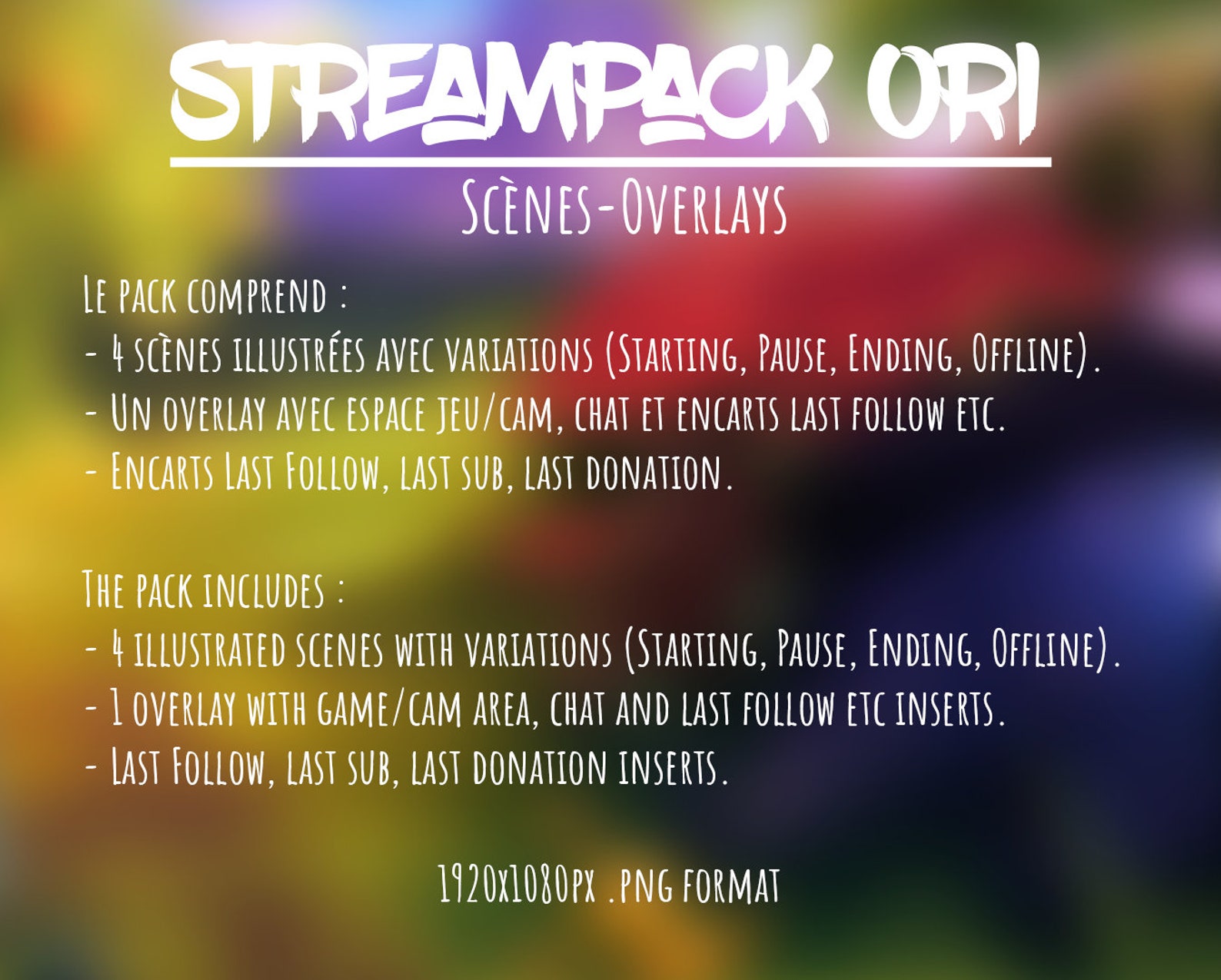 Premade Streampack ORI Animated Loading Screne Overlays and - Etsy