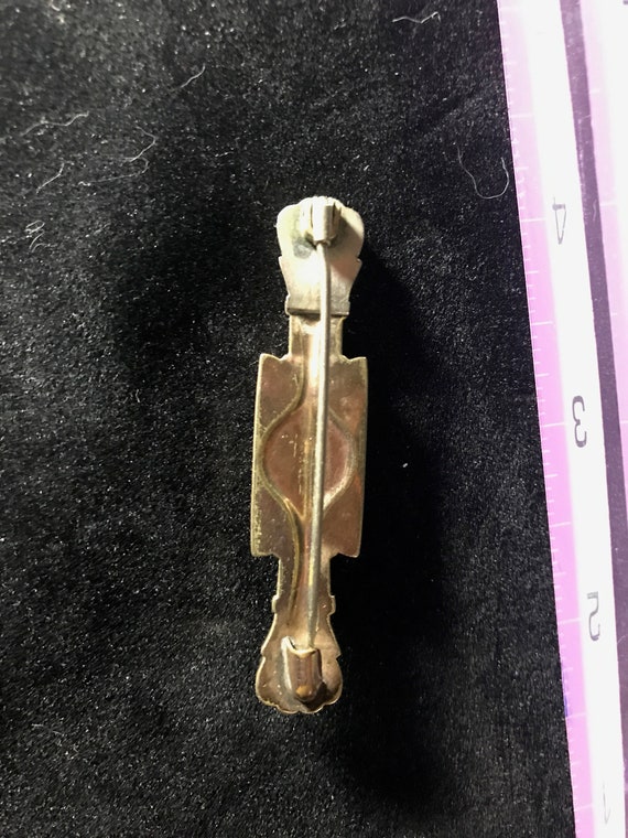 Antique Edwardian Etruscan Bar Pin - image 5