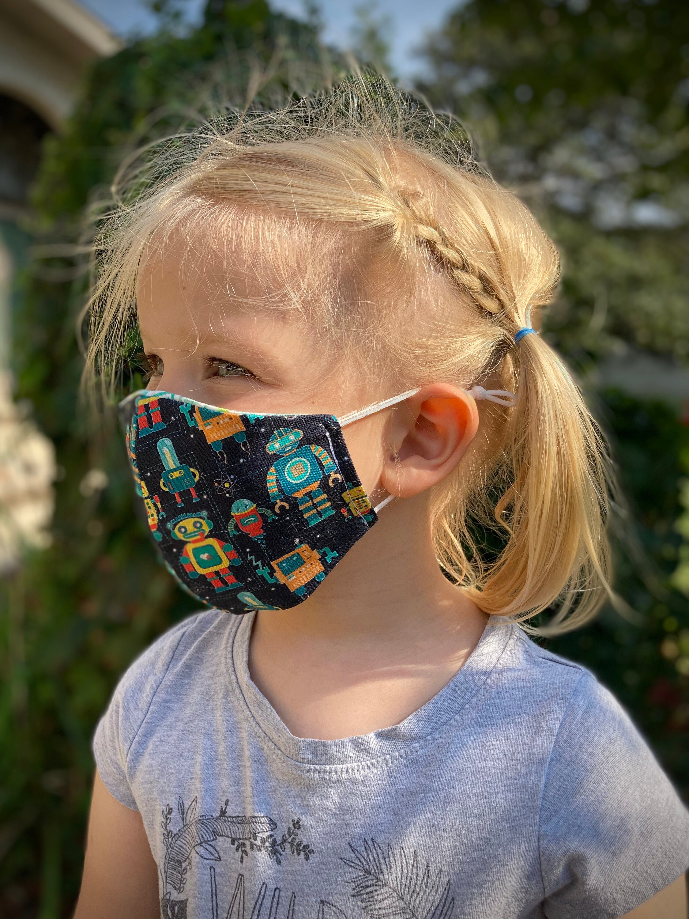 Childs mask reusable reversible washable adjustable Etsy