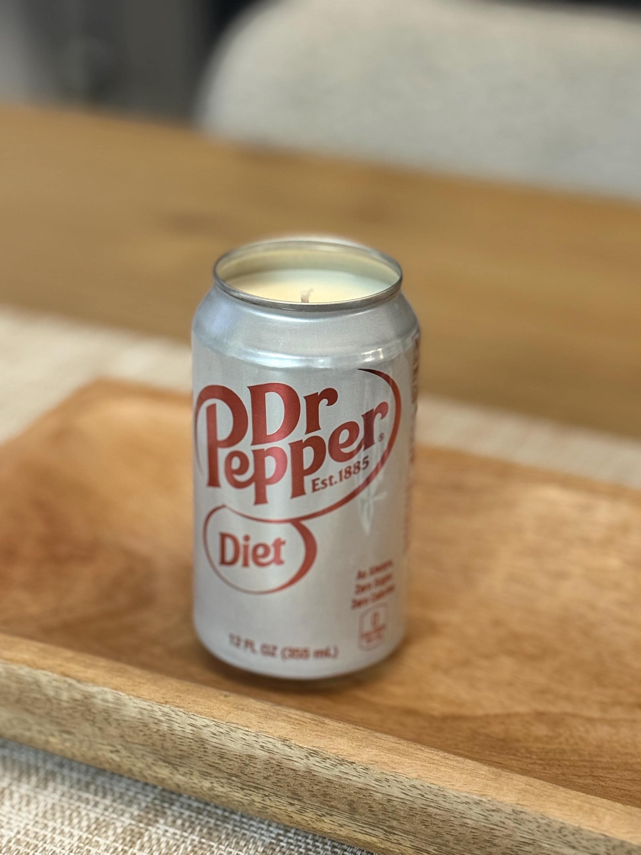 Diet Dr. Pepper Scented Soy Candle Upcycled Soda Can - Etsy