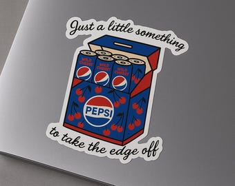 Funny Pepsi Wild Cherry Fridge Sticker: Matte and Gloss Vinyl