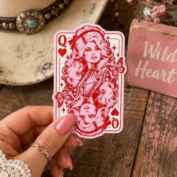 Dolly Parton Queen of Hearts Sticker