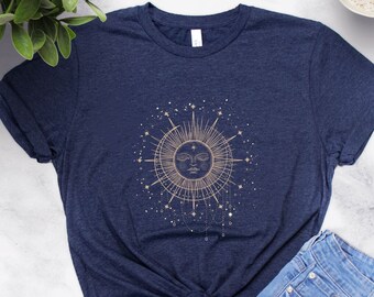 Astrology Shirt | Unisex Graphic Tee | Sun, Moon and Stars | Astrology Shirt, Birthday Gifts, Astrology gift, Celestial, Horoscope