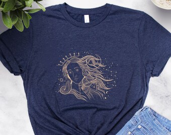 Lady Universe Shirt | Unisex Graphic Tee | Sun, Moon and Stars | Astrology Shirt, Birthday Gifts, Astrology Gift, Celestial, Constellations