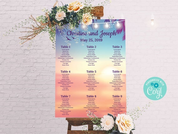 Create Your Own Seating Chart Wedding