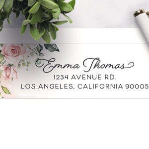| IMPRIMÉ Autocollants d’étiquette d’adresse de retour florale, étiquettes d’adresse de retour d’invitation de mariage, autocollant personnalisé, autocollants d’envoi de retour