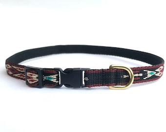 Native Black Thin Dog collar