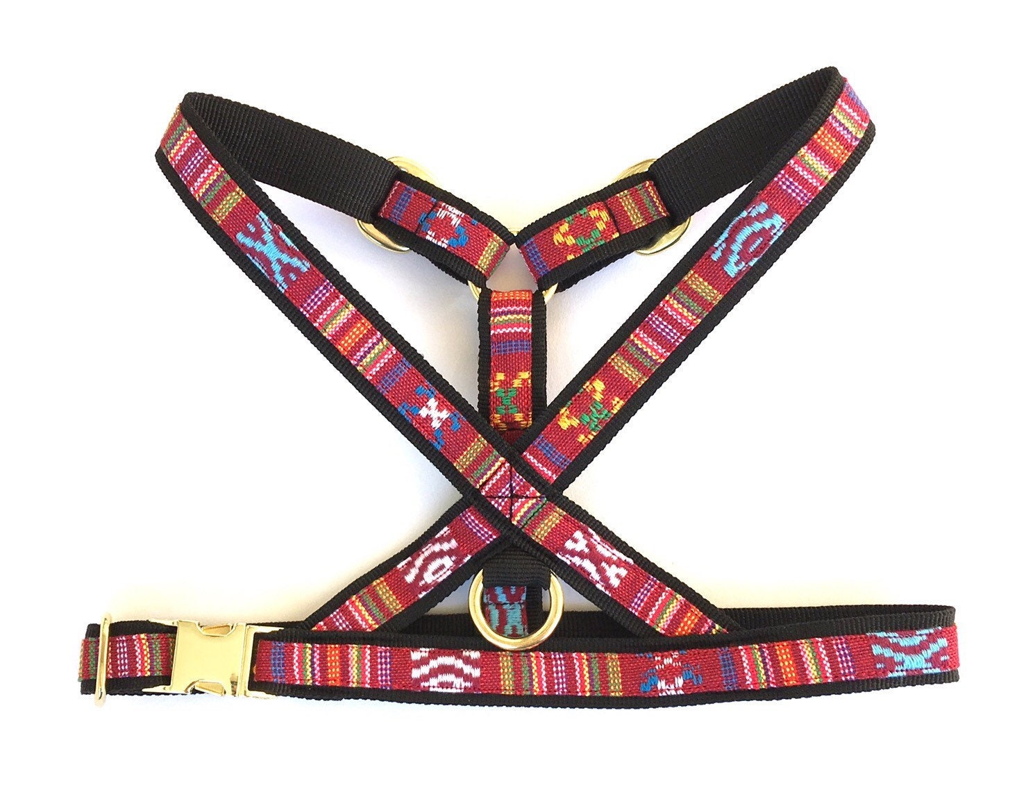 SL Mexico Red Dog Harness 3/4 straps (18 mm). woven no choke