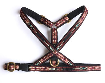 Native Black dog harness 18 mm / 3/4"