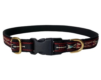 Native Black dog collar 3/4" (18 mm)