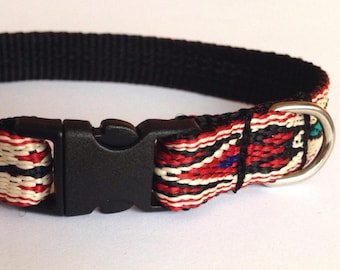 Native Maroon Small Dog Collar