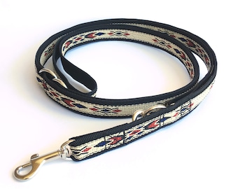 Native Blue adjustable multi purpose dog leash: 18 mm/ 3/4"