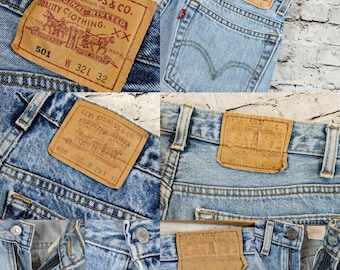 Plus Sized Vintage Levi's high waisted denim jean  PLUS SIZE { size 32 + } black blue Mom Dad jean inclusive sizing