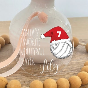 Personalized Volleyball Ornament, Sports Ornament 2024, Team Gift, Senior Gift, Christmas Ornament, 51