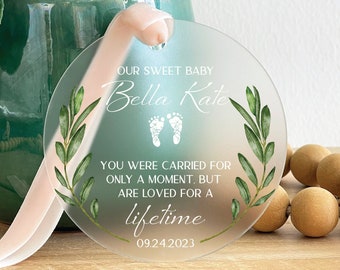 Personalized Miscarriage Ornament, Child Loss Remembrance, Baby Memorial Gift, 2023, Sympathy Gift, Keepsake, 48