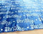 Personalized Baby Blanket, Baby Name Blanket, Custom Baby Blanket, Minky Baby Blanket, Baby Boy Girl Blanket, Baby Gift, Sherpa Baby Blanket