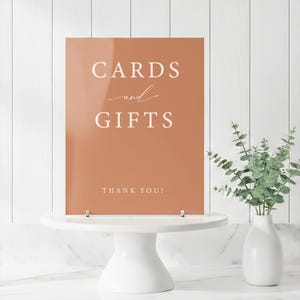 Wedding table decor acrylic gift sign