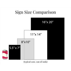 Tabletop decor dimensions for reception signage