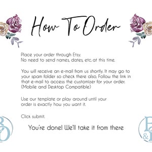 How to Order Table Wedding signage