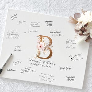 Canvas Wedding Guest Book Alternatives, Wedding Guest Book Alternative, Wedding Guestbook Alternative, Signable Wedding Guest Book Sign 11