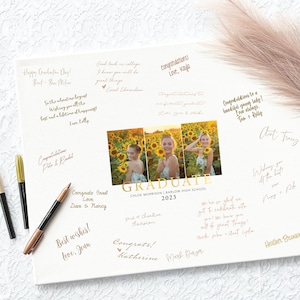 Canvas Graduation Guest Book Alternatives, Grad Party Guest Book Alternative, 2023 Grad Guestbook Alternative, Signable Guest Book Sign 16