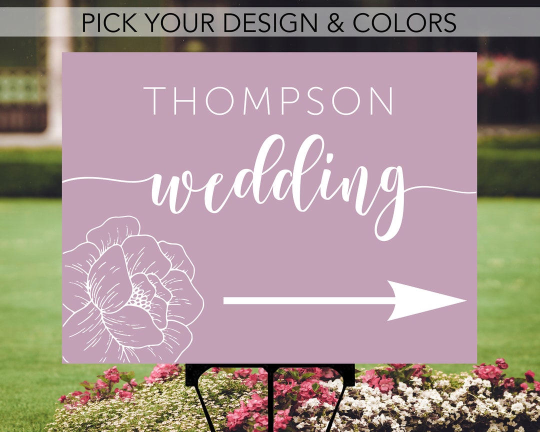 Wedding Parking Directional Sign, Wedding Parking Directions, Wedding