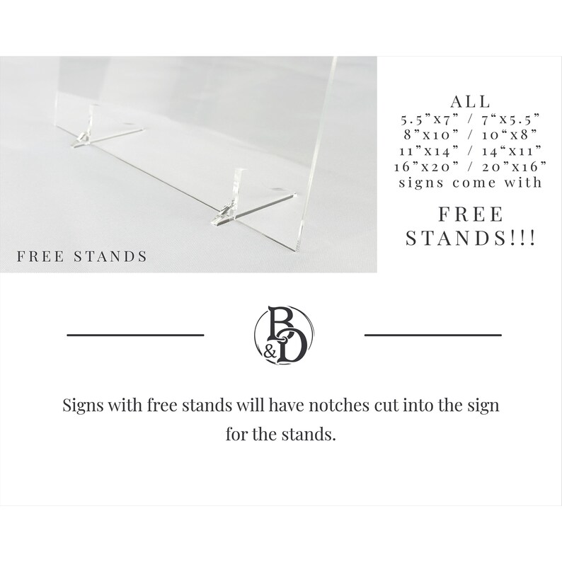 stands for your cards and gifts sign