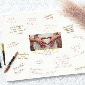 Canvas Baby Shower Guest Book Alternatives, Baby Shower Guestbook, Guestbook Alternative, Signable Guest Book Sign 19