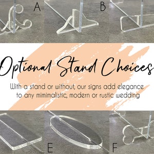 stand options for wedding table decor