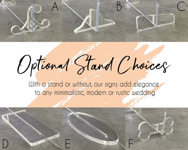 stand options for wedding table decor