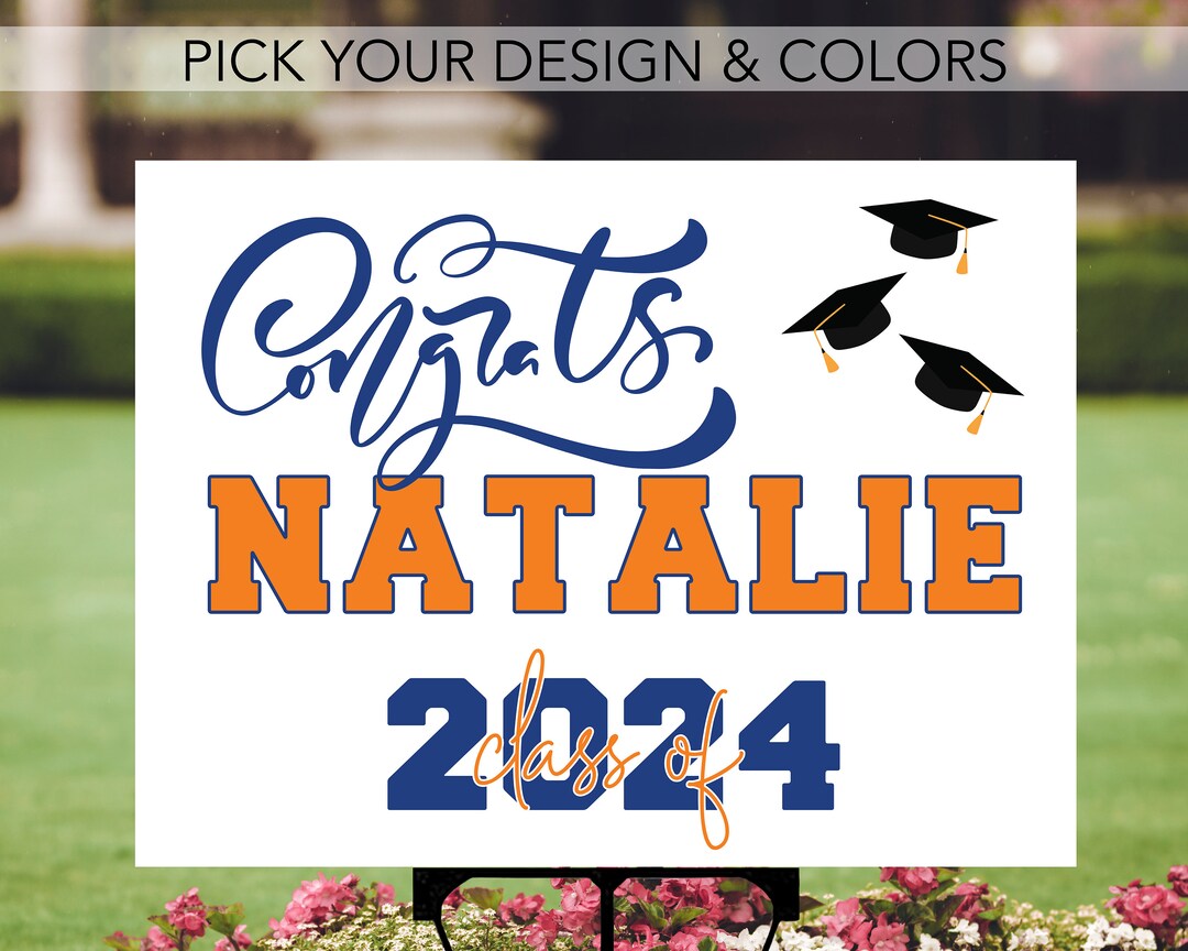 Class of 2024 Senior 2024 Yard Sign, Graduation Yard Sign, 24" X 18 ...