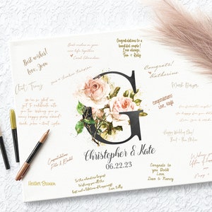 Canvas Wedding Guest Book Alternatives, Wedding Guest Book Alternative, Wedding Guestbook Alternative, Signable Wedding Guest Book Sign 1