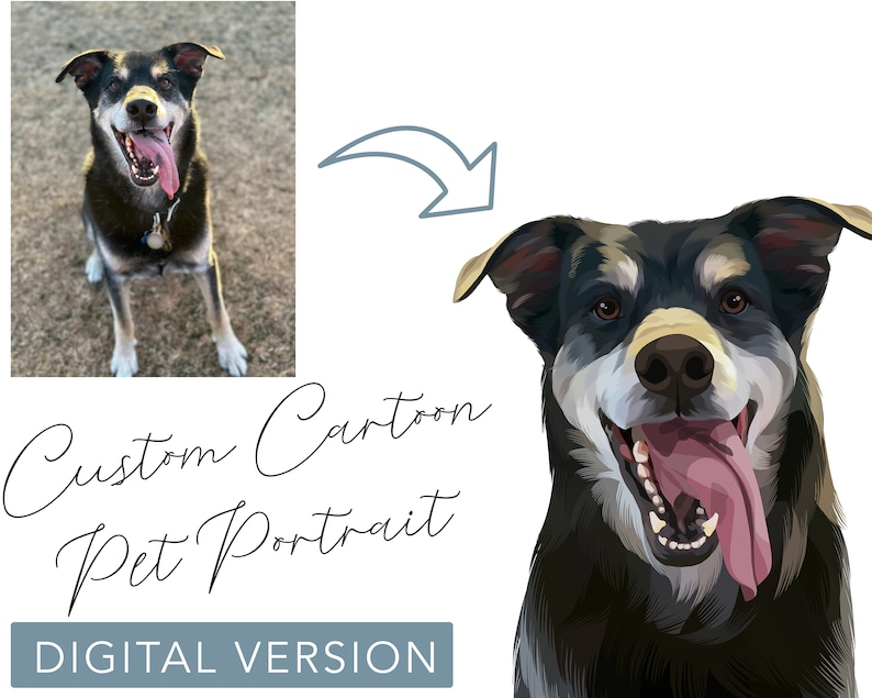 Cartoon Dog Portrait